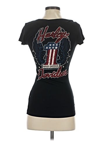 Harley Davidson Short Sleeve Henley (view 2)