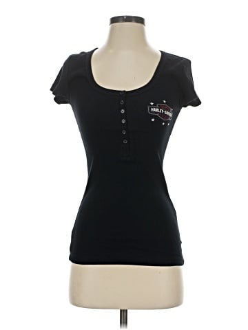 Harley Davidson Short Sleeve Henley (view 1)