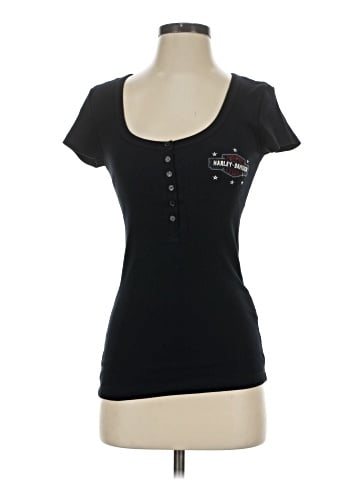 Harley Davidson Short Sleeve Henley (view 1)