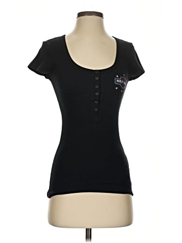 Harley Davidson Short Sleeve Henley (view 1)
