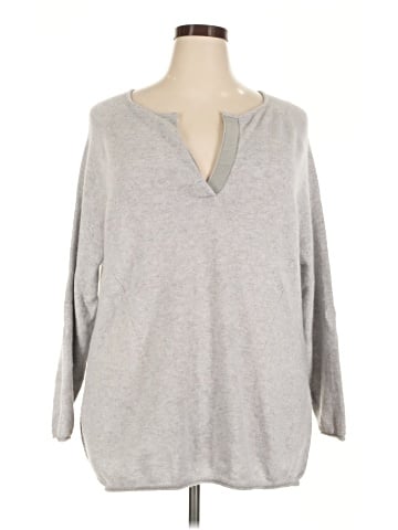 Poetry Cashmere Pullover Sweater (view 1)