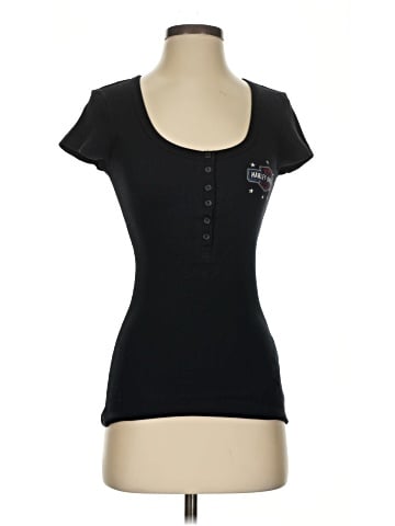 Harley Davidson Short Sleeve Henley (view 1)