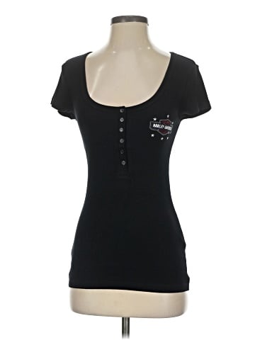 Harley Davidson Short Sleeve Henley (view 1)