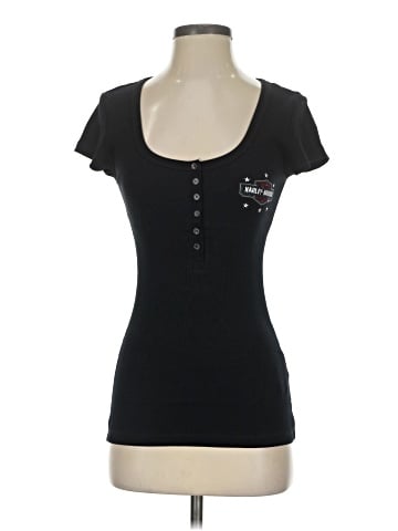 Harley Davidson Short Sleeve Henley (view 1)