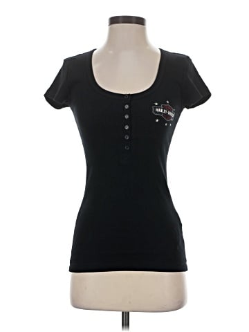 Harley Davidson Short Sleeve Henley (view 1)