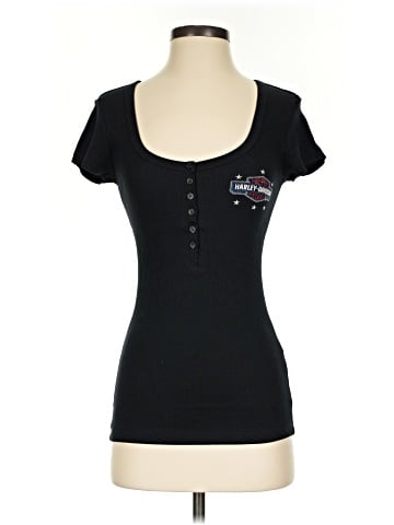 Harley Davidson Short Sleeve Henley (view 1)
