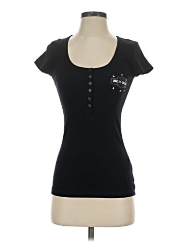 Harley Davidson Short Sleeve Henley (view 1)