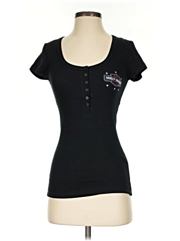 Harley Davidson Short Sleeve Henley (view 1)