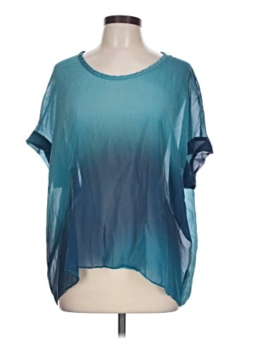 Eileen Fisher Short Sleeve Silk Top (view 1)