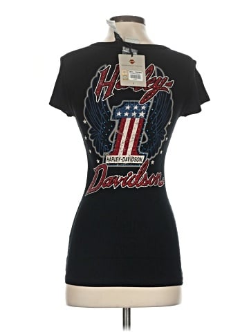 Harley Davidson Short Sleeve Henley (view 2)