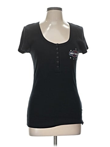 Harley Davidson Short Sleeve Henley (view 1)