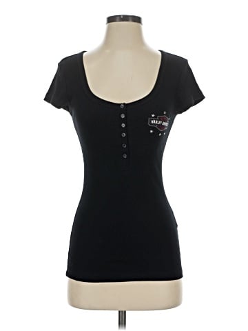 Harley Davidson Short Sleeve Henley (view 1)