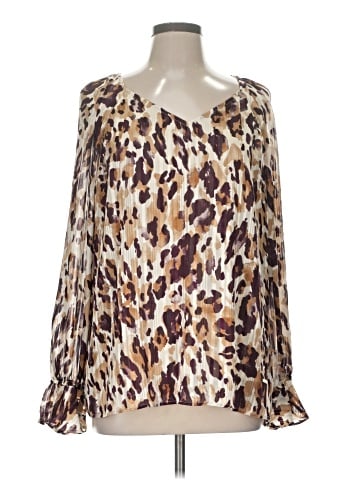 Anne Klein Long Sleeve Blouse (view 1)