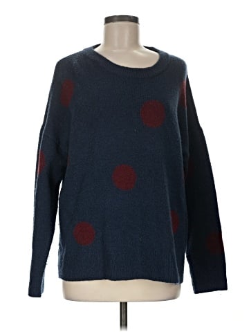 Madewell Dot Graystone Pullover Sweater in Coziest Yarn (view 1)