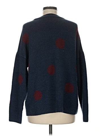 Madewell Dot Graystone Pullover Sweater in Coziest Yarn (view 2)