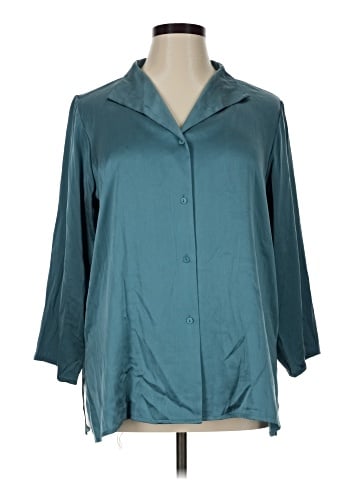 Eileen Fisher 3/4 Sleeve Silk Top (view 1)