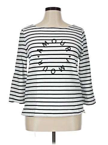 Ann Taylor LOFT 3/4 Sleeve T-Shirt (view 1)