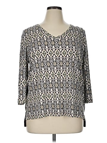 Jones New York Signature 3/4 Sleeve Top (view 1)