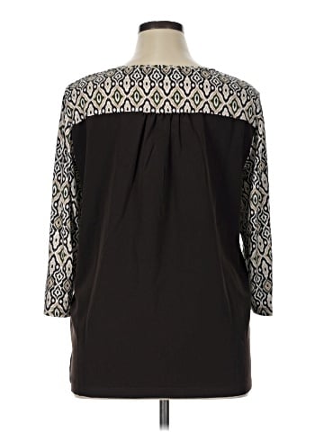 Jones New York Signature 3/4 Sleeve Top (view 2)