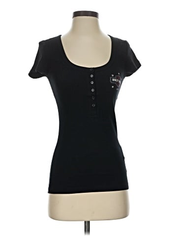 Harley Davidson Short Sleeve Henley (view 1)