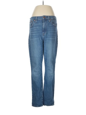 Madewell The High-Rise Slim Boyjean in Moorland Wash (view 1)
