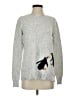 Ann Taylor LOFT Print Silver Pullover Sweater Size S - photo 1