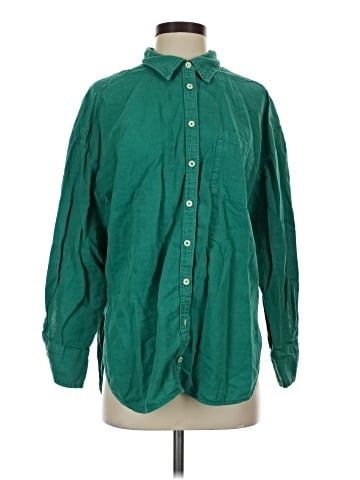 Maeve Long Sleeve Button-Down Shirt (view 1)