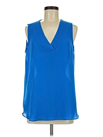 Rose + Olive Sleeveless Blouse (view 1)