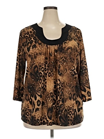 Brittany Black 3/4 Sleeve Blouse (view 1)
