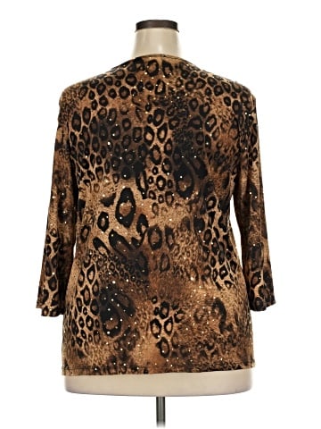 Brittany Black 3/4 Sleeve Blouse (view 2)