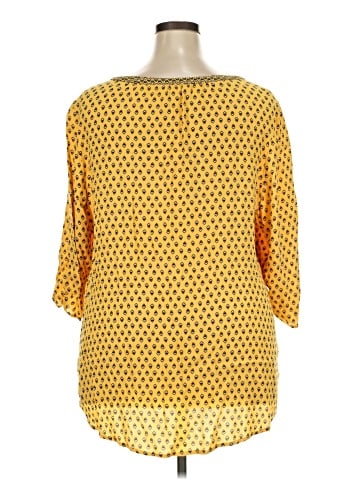 Croft & Barrow 3/4 Sleeve Blouse (view 2)