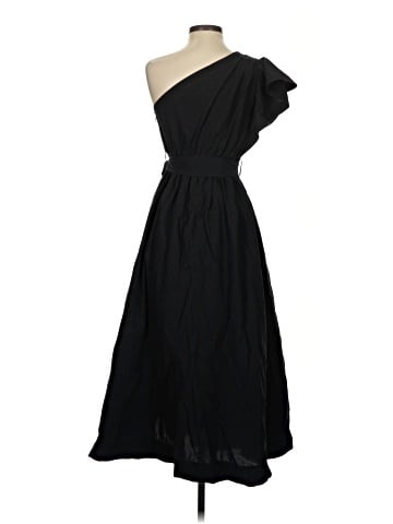 Madewell Ruffled One-Shoulder Midi Dress (view 2)