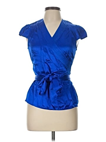 INC International Concepts Short Sleeve Silk Top (view 1)