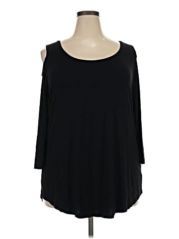 JM Collection 3/4 Sleeve Top (view 1)