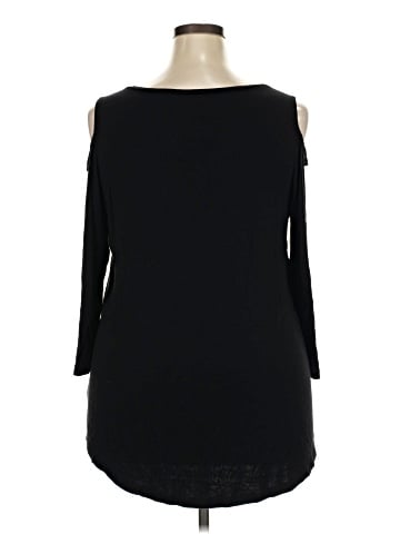 JM Collection 3/4 Sleeve Top (view 2)