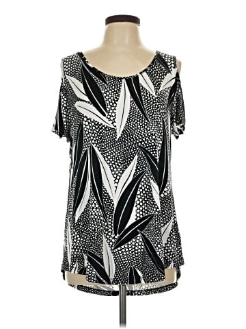 JM Collection Short Sleeve Blouse (view 1)