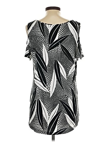 JM Collection Short Sleeve Blouse (view 2)
