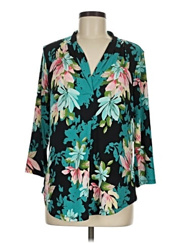 JM Collection 3/4 Sleeve Blouse (view 1)