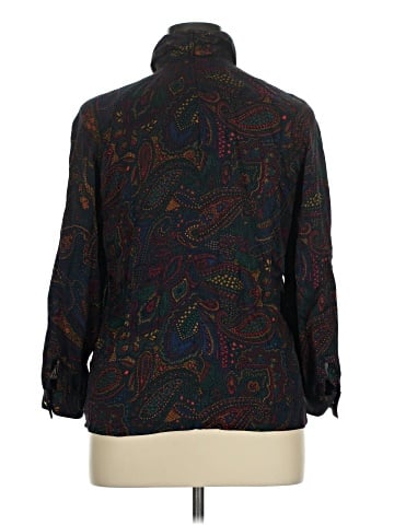 Carlisle Long Sleeve Silk Top (view 2)