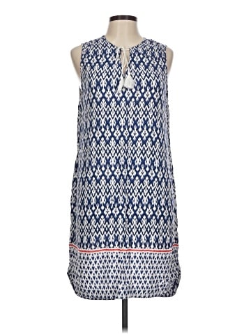 Blue Saks Fifth Avenue Casual Dress (view 1)