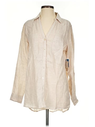 Sigrid Olsen Long Sleeve Button-Down Shirt (view 1)