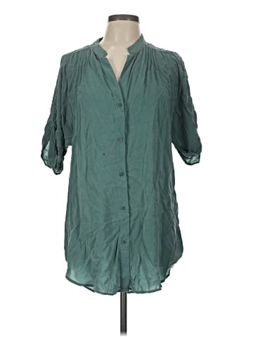 Maeve 3/4 Sleeve Silk Top (view 1)