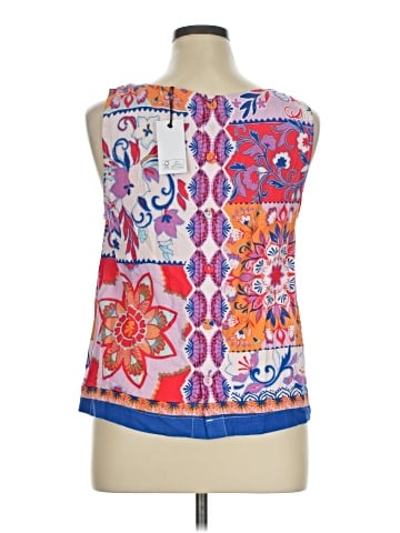 Rose + Olive Sleeveless Blouse (view 2)