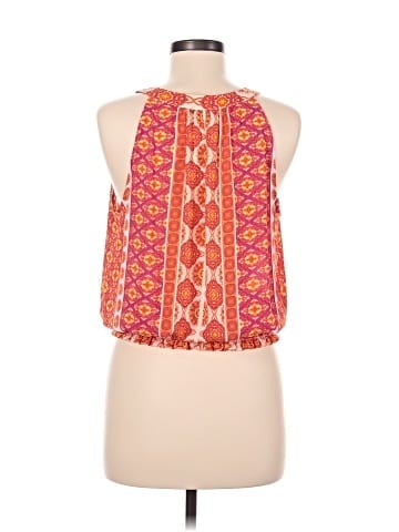 Rose + Olive Sleeveless Blouse (view 2)