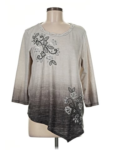 Alfred Dunner 3/4 Sleeve T-Shirt (view 1)