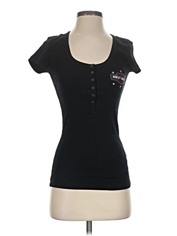 Harley Davidson Short Sleeve Henley (view 1)