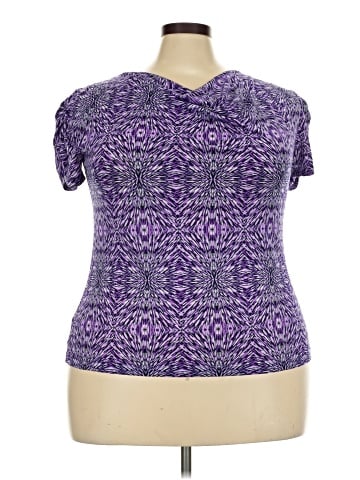 Tahari by ASL Short Sleeve Blouse (view 1)