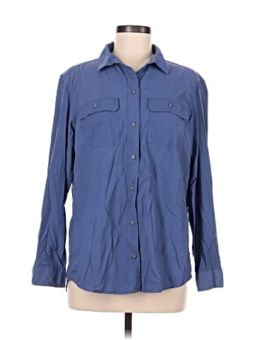 Eddie Bauer 3/4 Sleeve Button-Down Shirt (view 1)