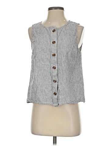 J.Crew Factory Store Sleeveless Button-Down Shirt (view 1)