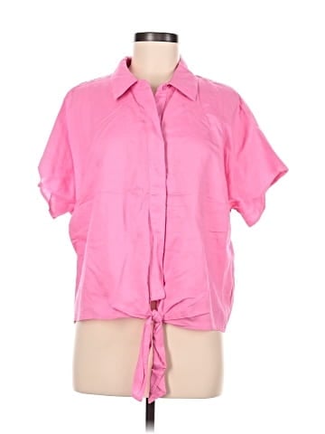 INC International Concepts Short Sleeve Blouse (view 1)